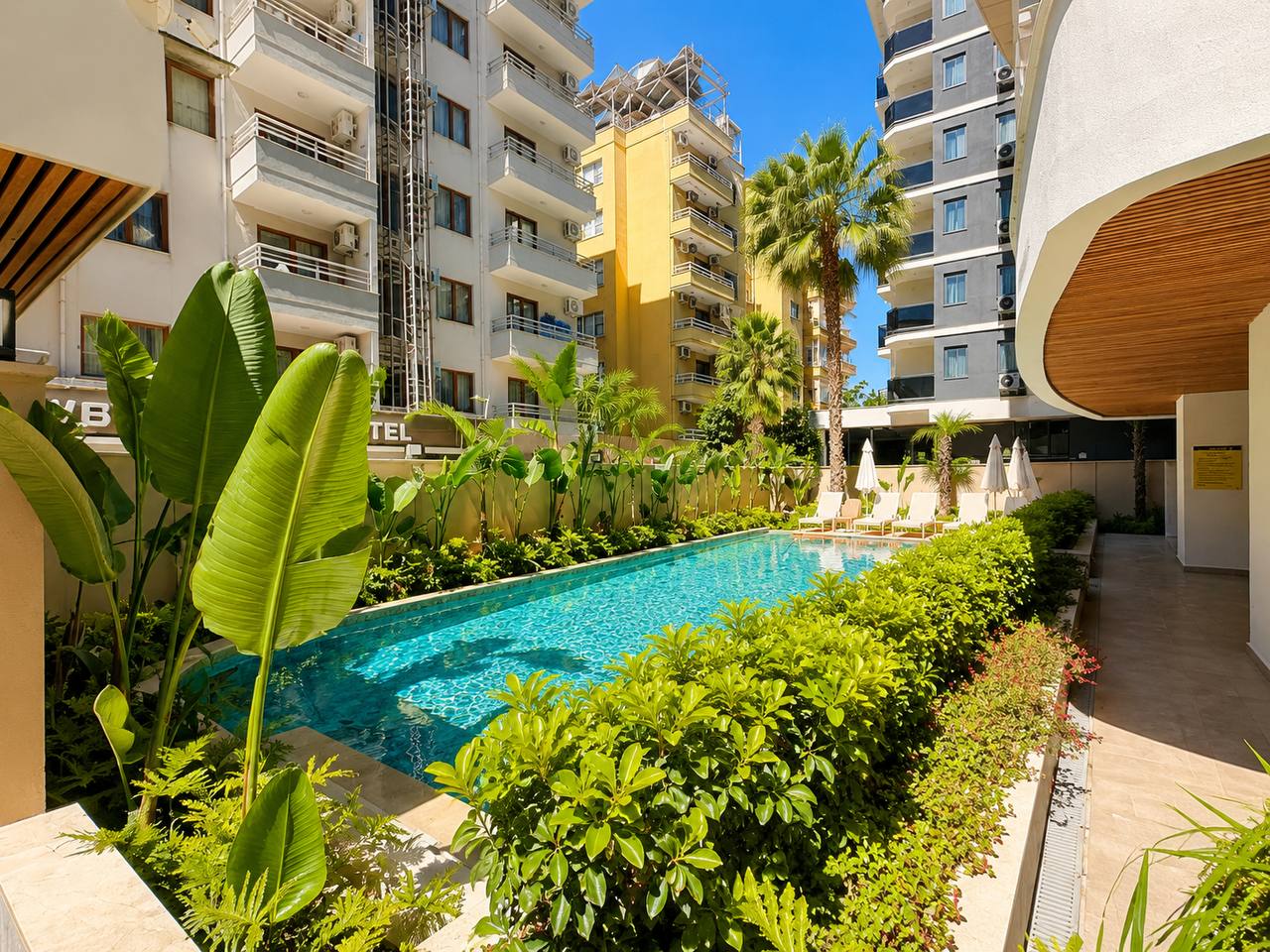 Аренда 1+1 квартиры в LITTORE RESIDENT, 100м от пляжа Клеопатры