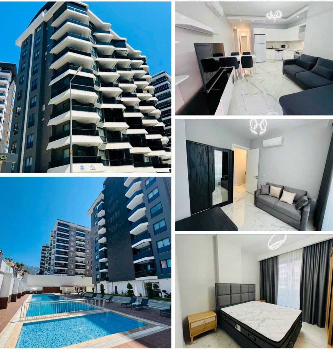 Аренда квартиры 2+1 в White Sail Residence, Mahmutlar