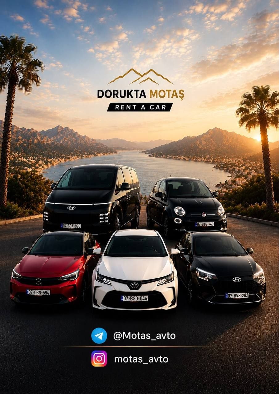 Car rental Antalya - new vehicles, delivery across city, insurance included, 24/7 support