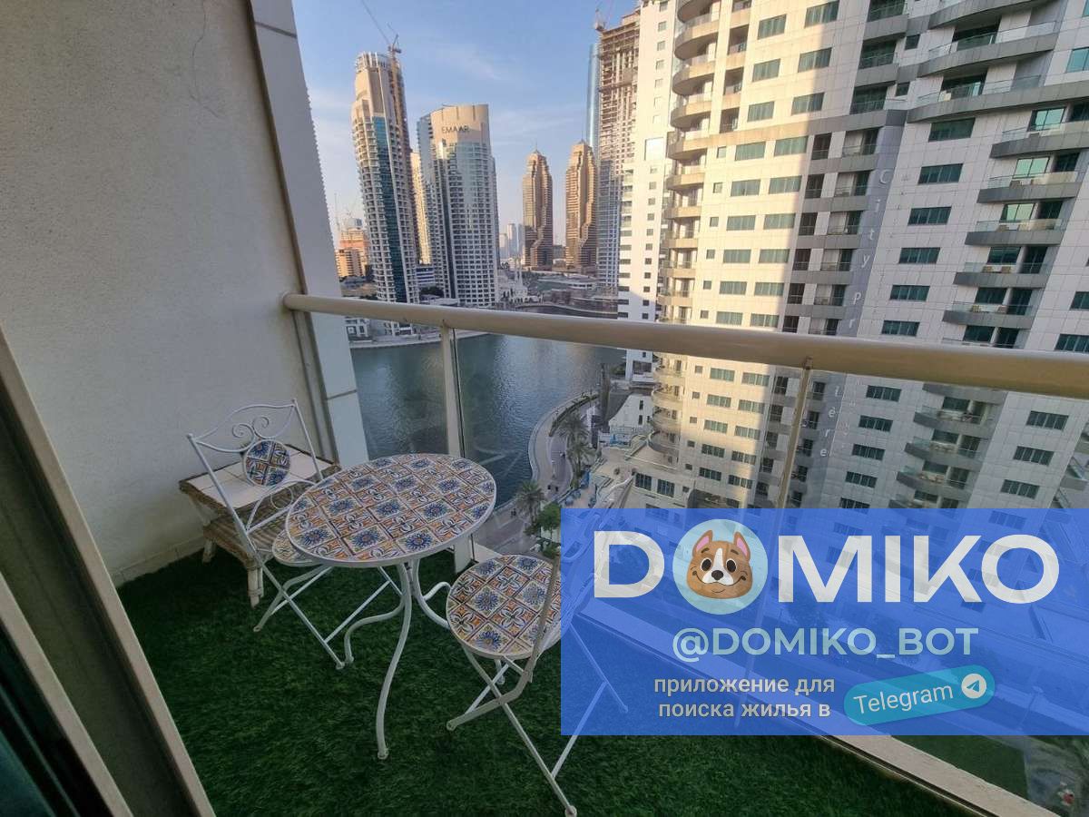 Studio apartment, Marina View A Tower with marina view, 5417 AED per month