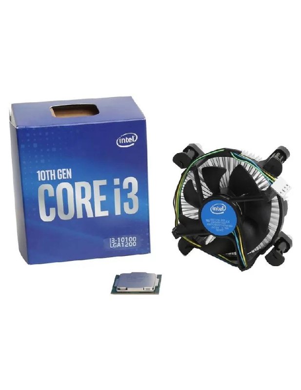 Продажа процессора Intel Core i3-10100 с кулером
