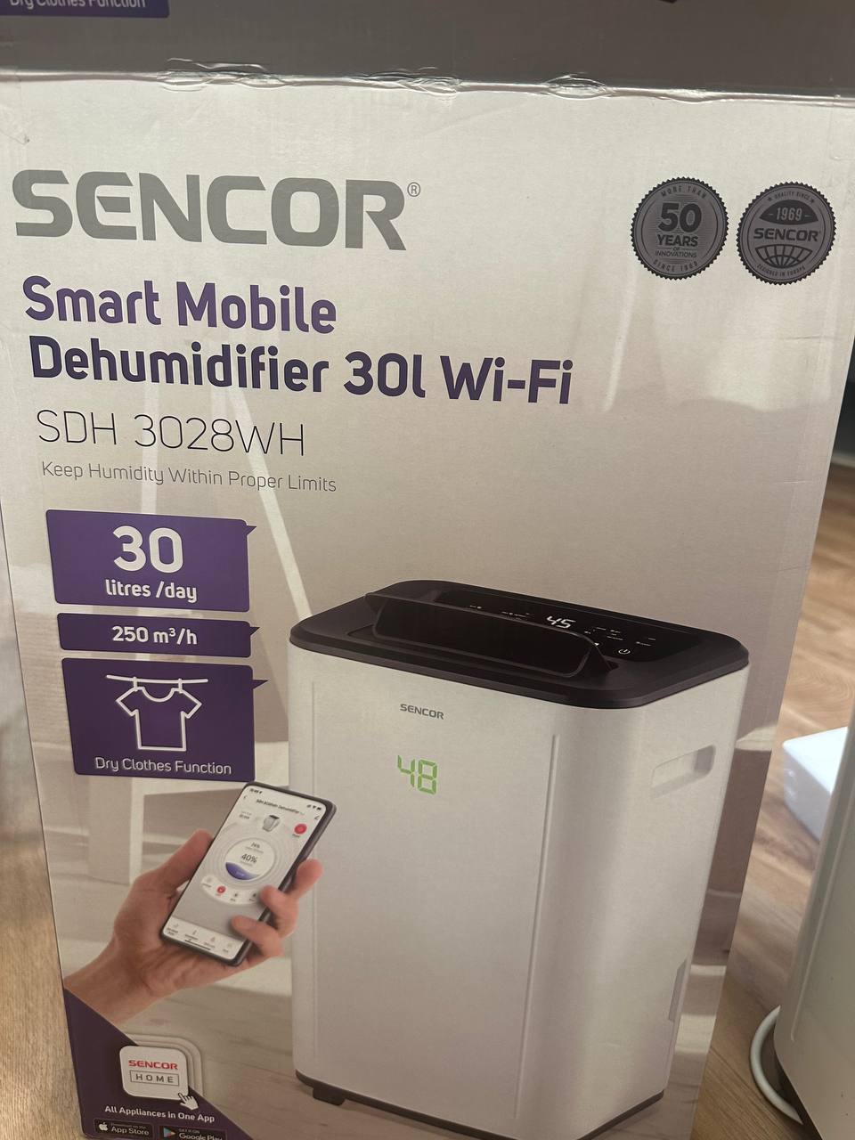 Продажа осушителя воздуха Sencor SDH 3028WH в идеальном состоянии