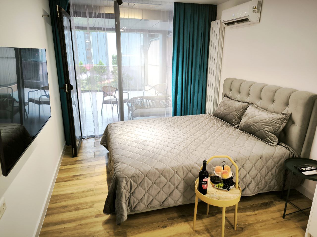 Студия с видом на море в Батуми, 46 м², ремонт, комплекс Rainbow