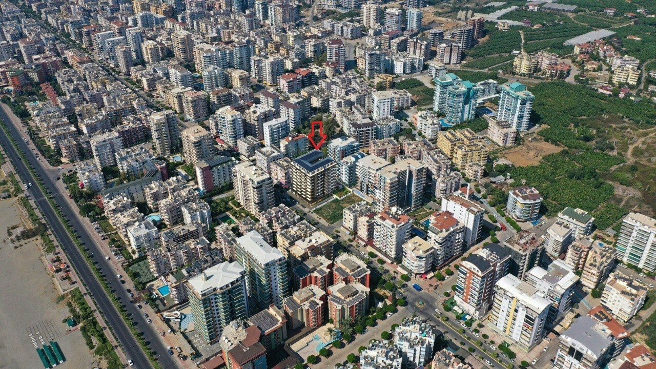 Продажа квартиры 2+1 на Барбаросе в Махмутларе, 9 этаж, 100м от моря