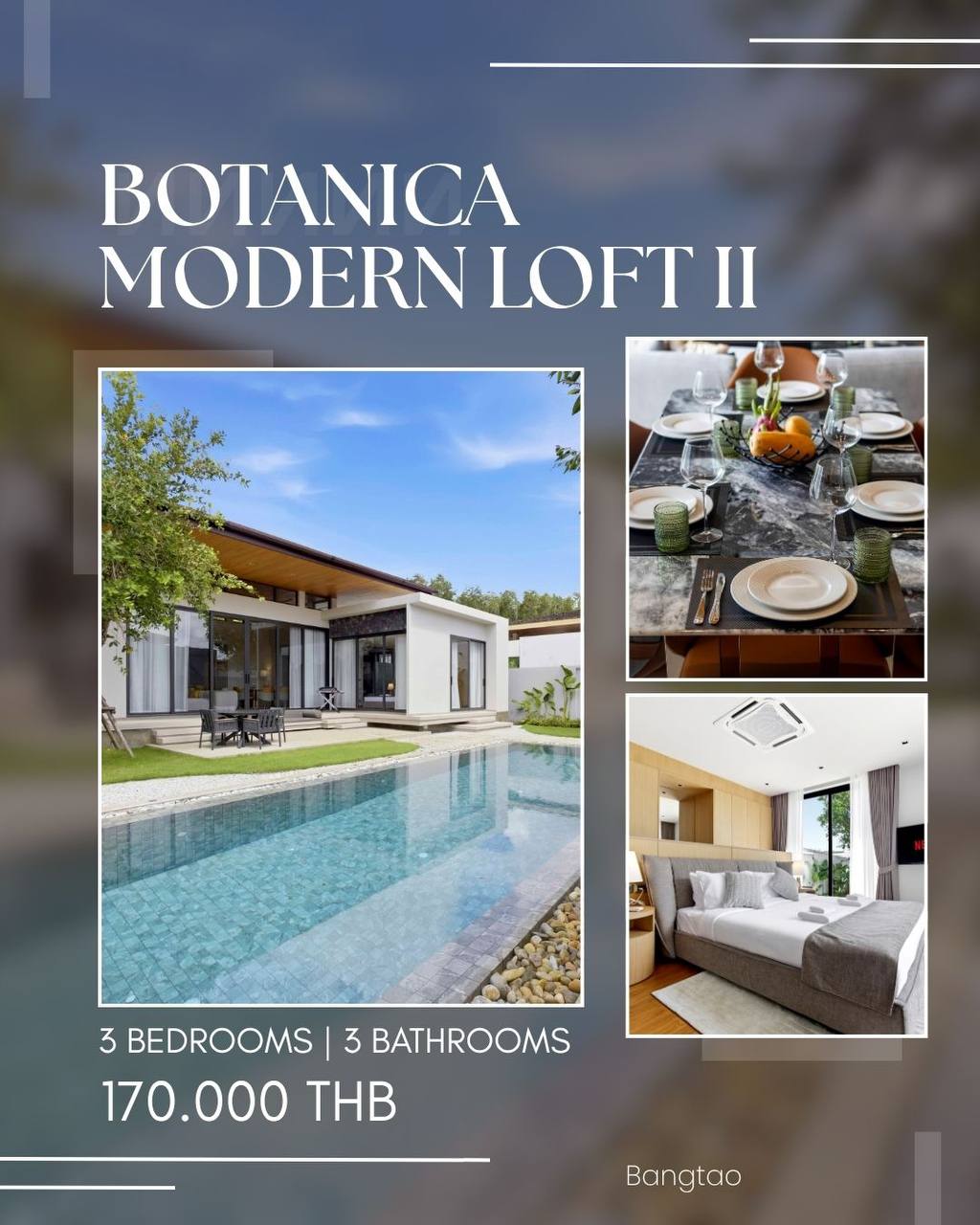 Аренда — вилла Botanica Modern Loft II с 3 спальнями, годовой контракт