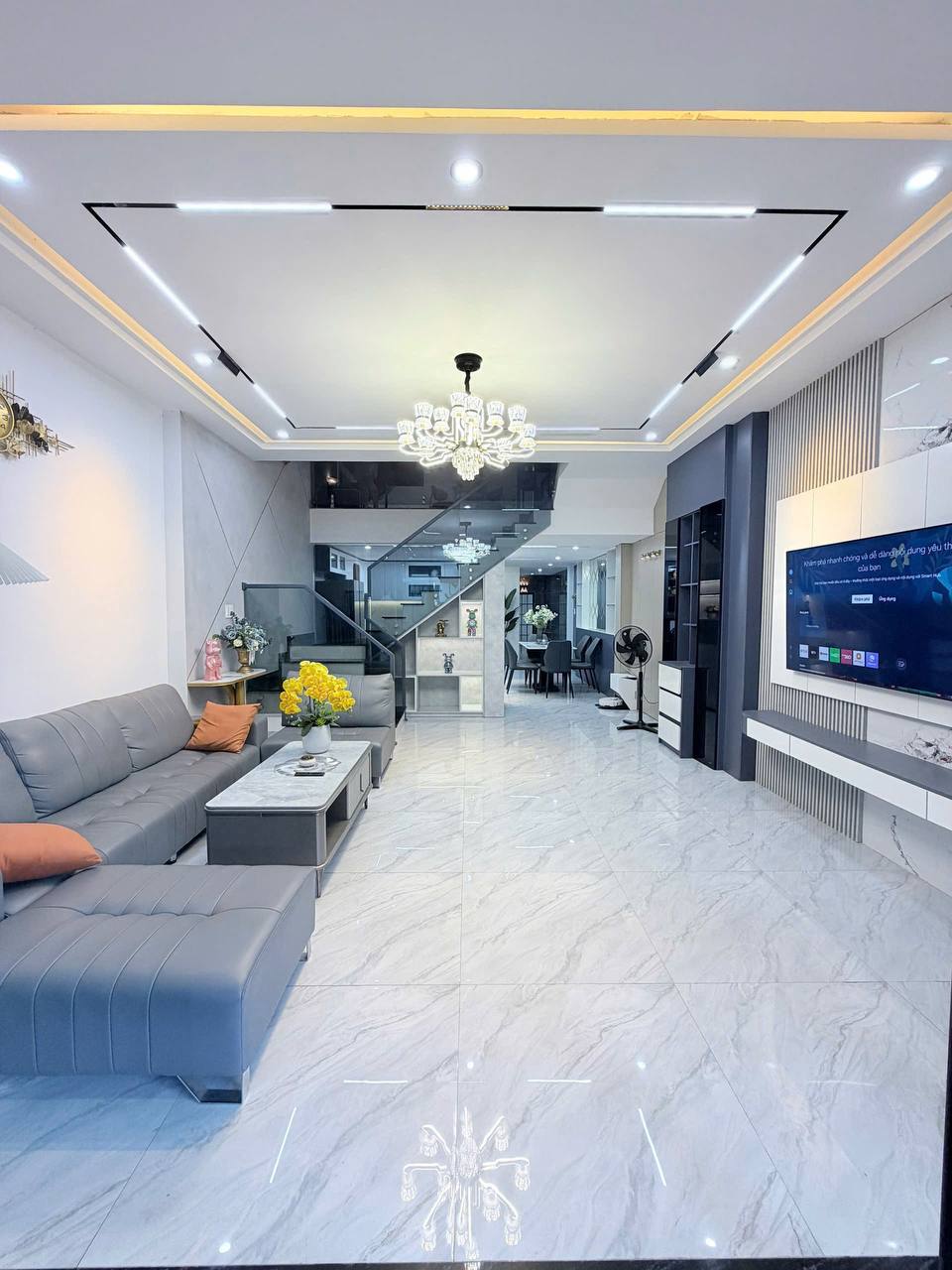 3-floor house with 4 bedrooms, 5 bathrooms, 75m2 in Ho Tung Mau, 1+ year contract