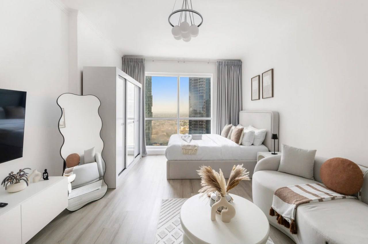 Студия в Jumeirah Bay X1-1 Tower, JLT, с бассейном, спортзалом, сауной и охраной. 58 000 AED в год.