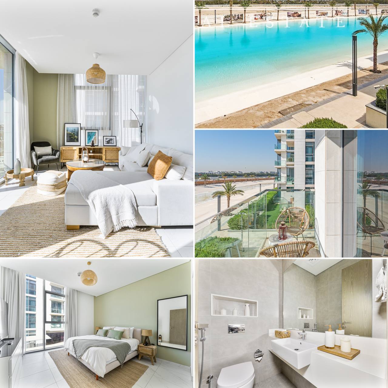 Sale/Rent — 1-bedroom apartment, District One, 750 sqft, low floor, lagoon view 💰 1,600,000 AED (sale) / 100,000 AED (annual) 📍 Dubai #Sale #Rent #Apartment #Dubai
