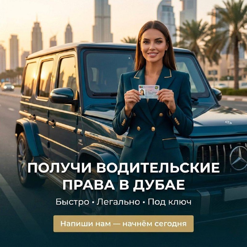 Продажа — Service  Профессиональное оформление водительских прав в ОАЭ 💰 9500-18000 AED 📍 ОАЭ 🗓 не указано #Service #Оформление прав