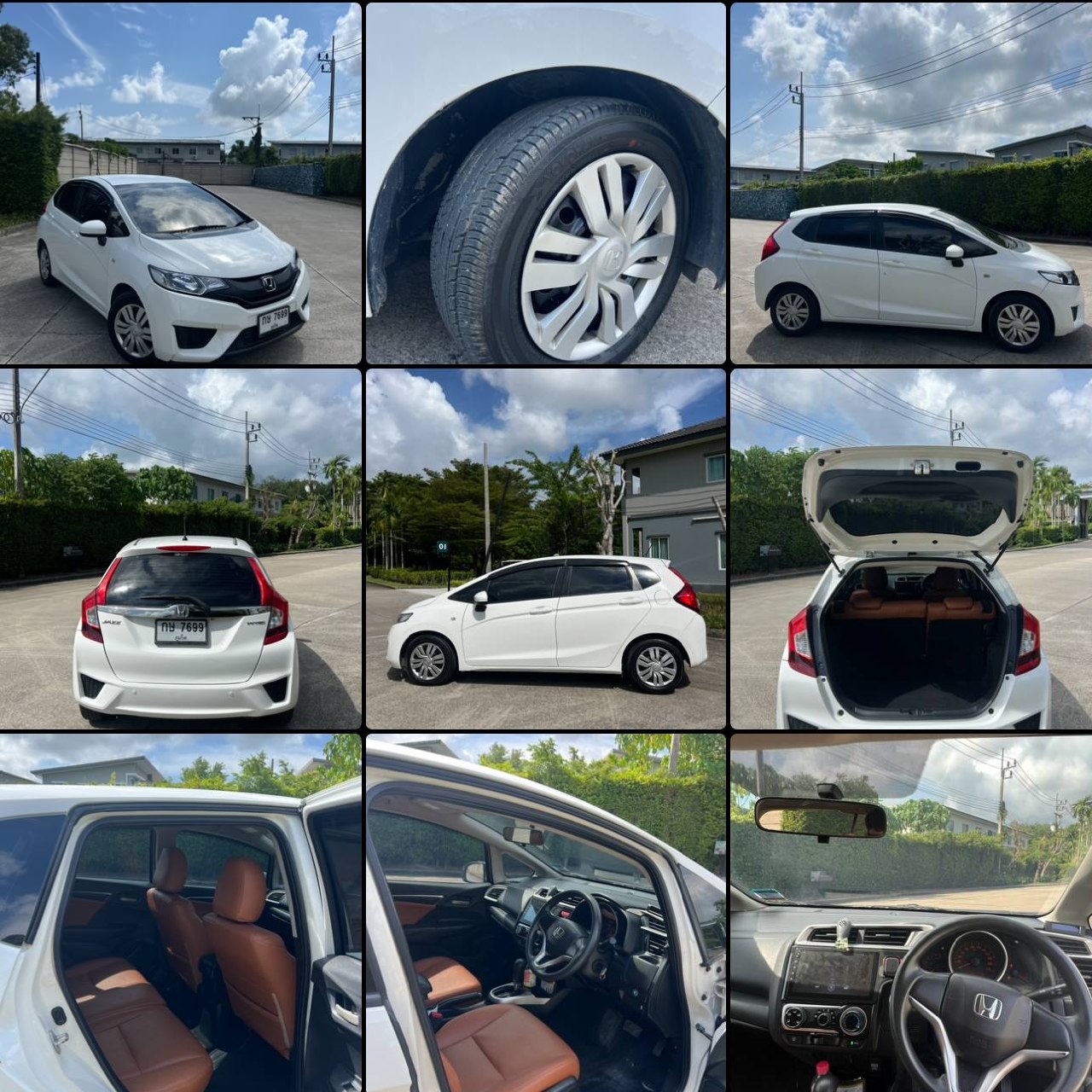 Rental — Honda Jazz, automatic, white color