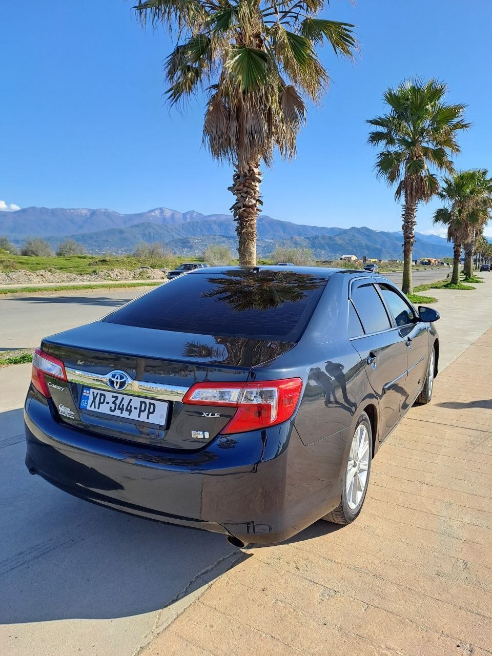 Поезд Тбилиси-Батуми 25 июня. Toyota Camry, 3 места, 75 лари за место.