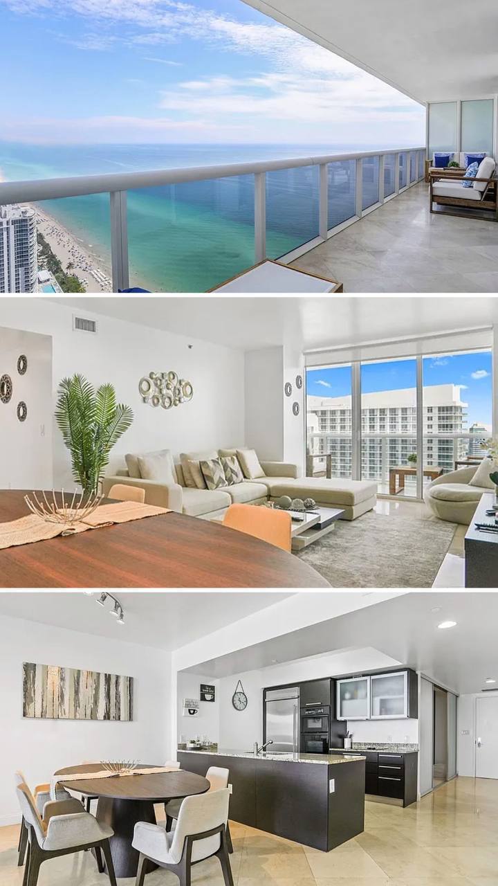 3-bedroom apartment, Beach Club, Hallandale Beach - pool, gym, spa, restaurants, beach service