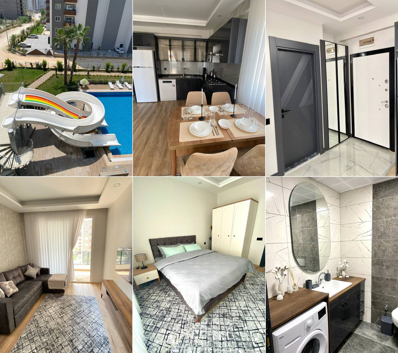 Аренда 1+1 в Арпачбахшиш, Мерсин, 400€/месяц