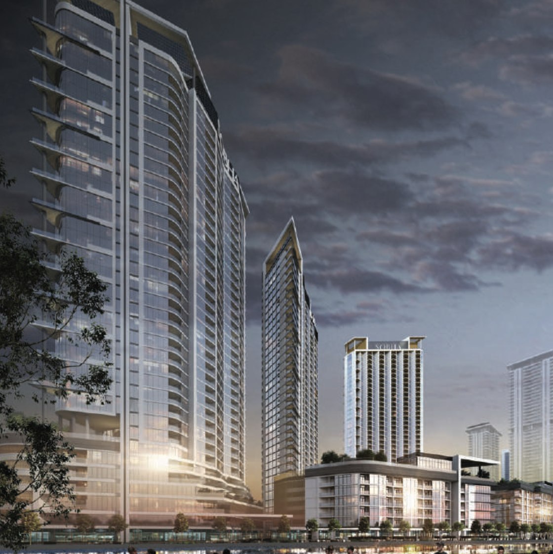 For sale - Apartment 1BHK + Study in Sobha Hartland, Waves Opulence, High floor, Community View, 898 SqFt, handover Q4 2026, 1,715,000 AED
