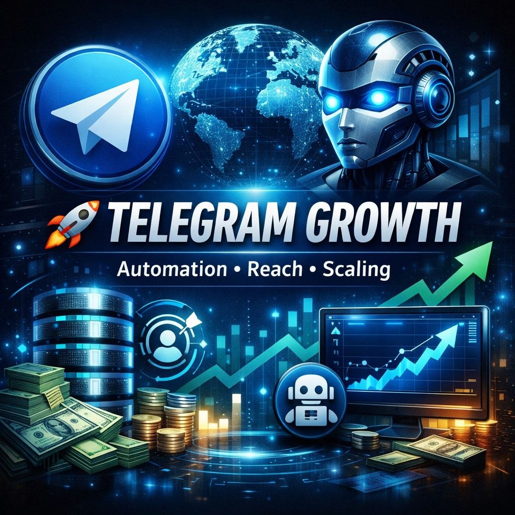 Telegram promotion services including channel boosting, messaging campaigns, and bot development