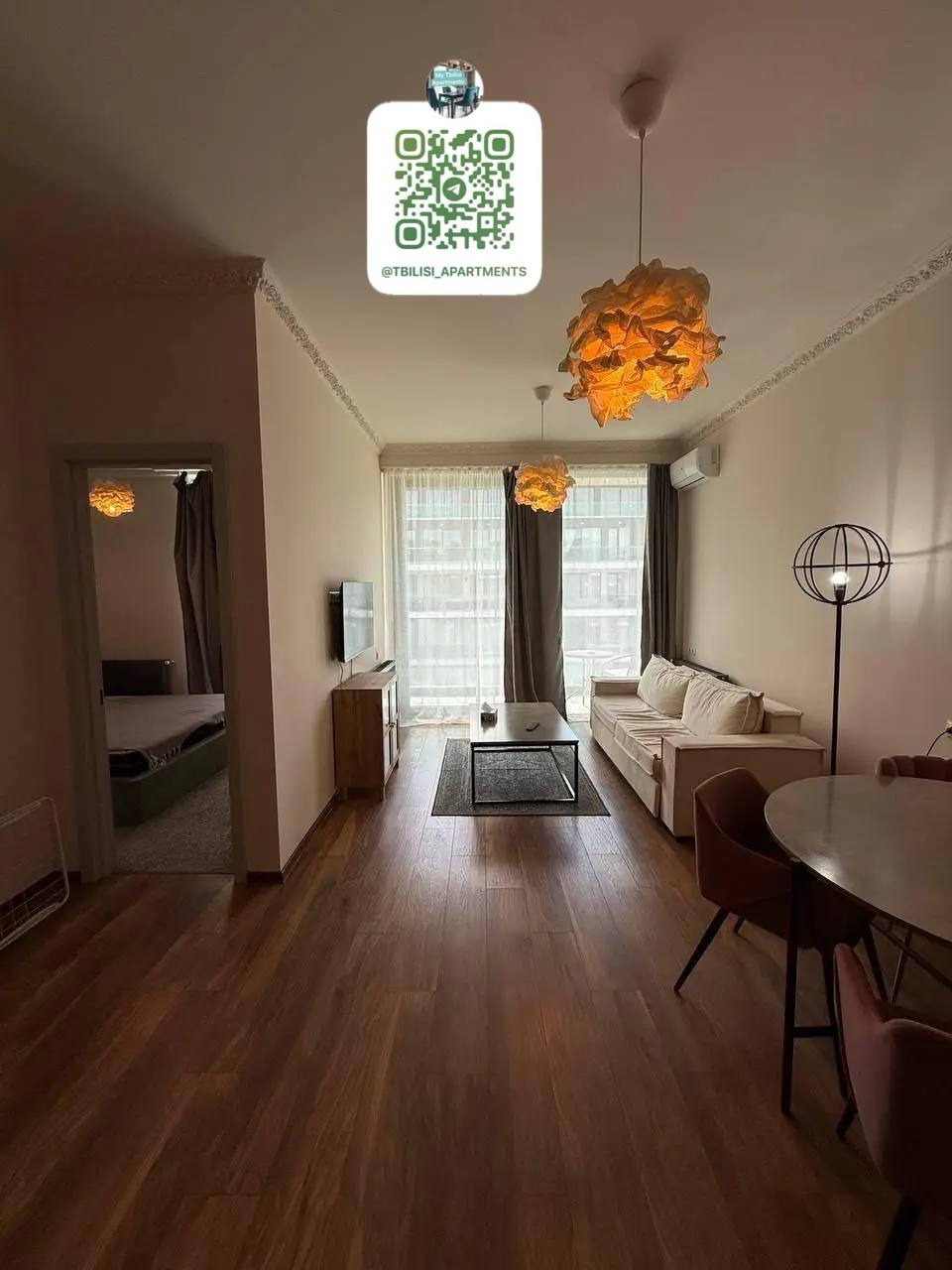 Сдается 2+1, 67 м², ЖК Krtsanisi Villa Residence, Тбилиси. Охраняемый комплекс с amenities.