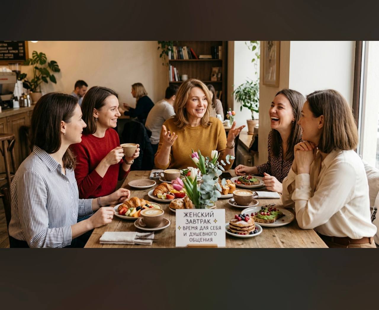 Встреча женщин 'Бранч прекрасных' с психологом Анной в Pansy Bistro