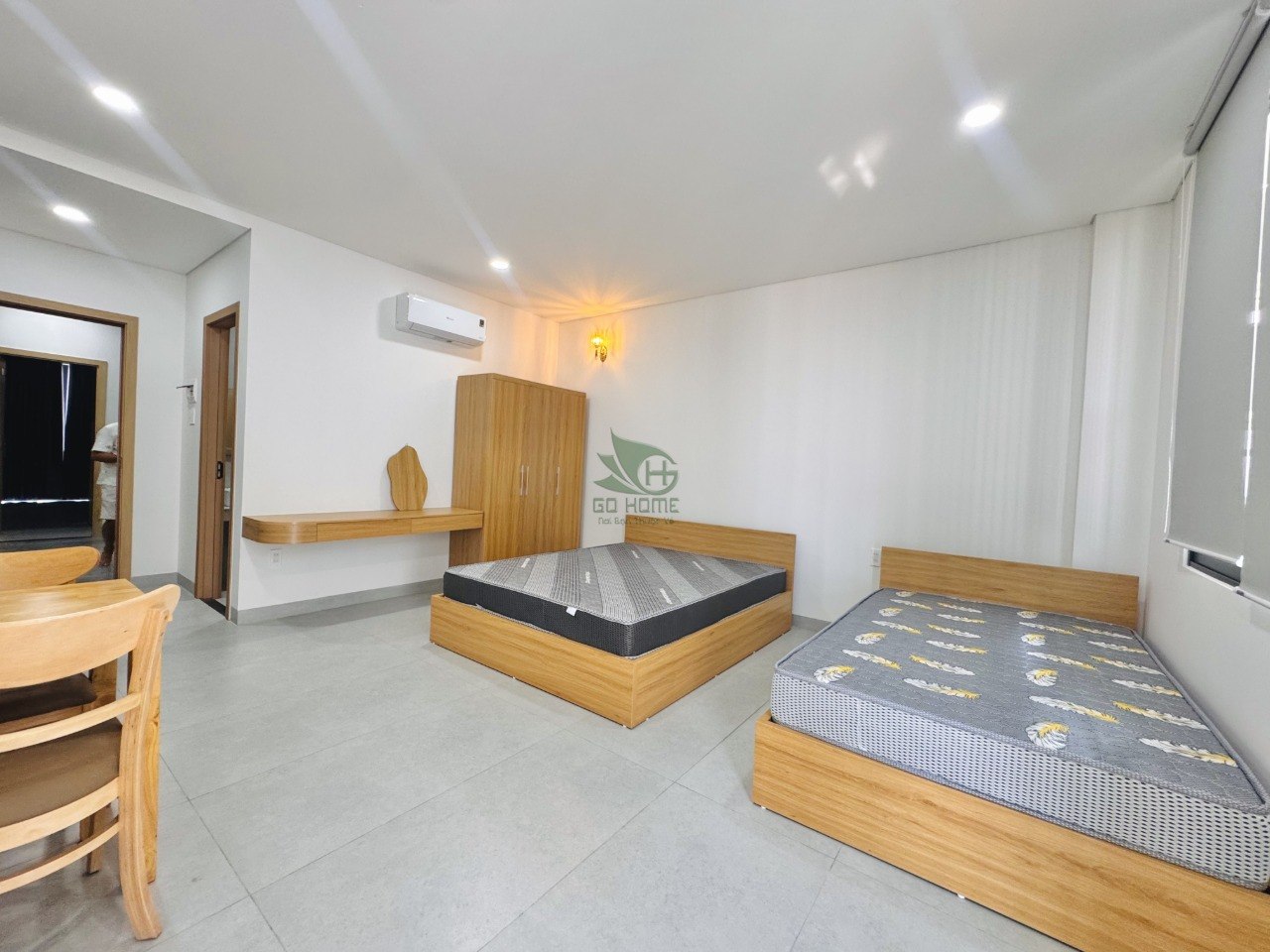 Аренда — Студия с балконом, 37 м², 2 кровати, VCN Phước Long