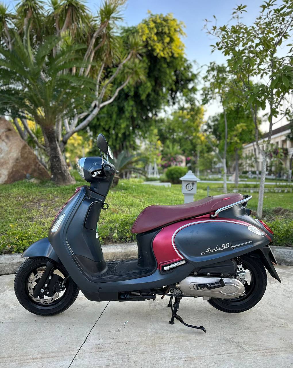 Продажа скутера Sym Attila 50cc, 2023, новое состояние, дисковый тормоз.