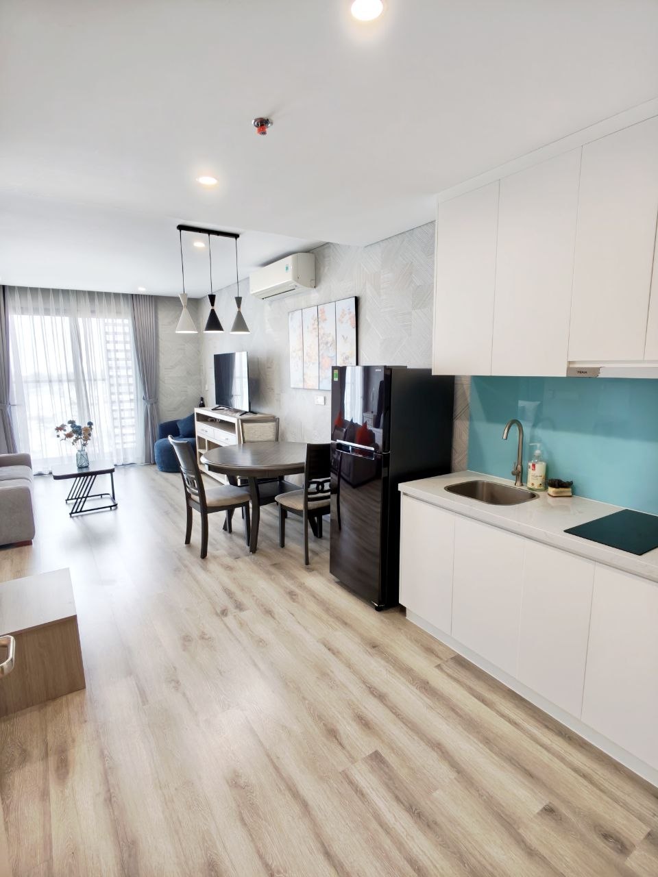 Студия 48 м² с балконом в центре Нячанга, вид на горы и город