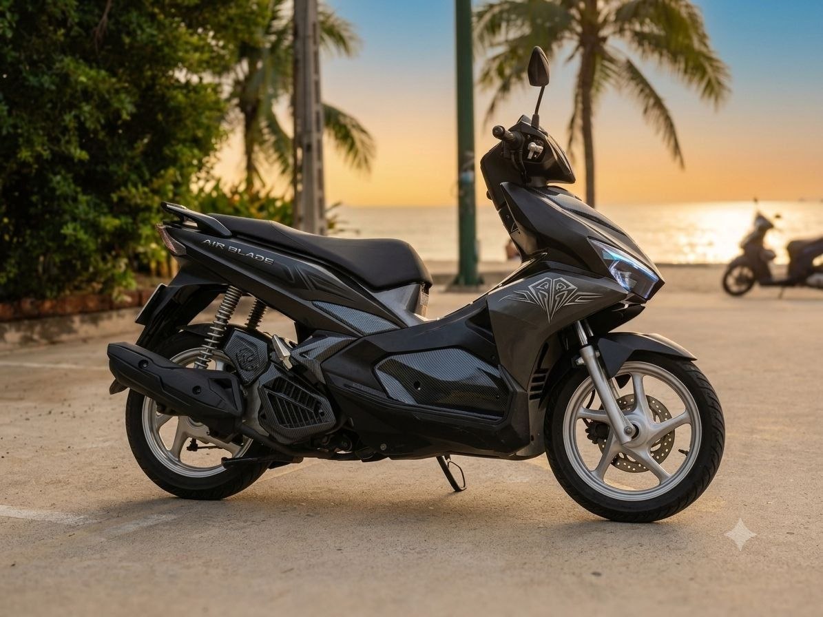 Honda AirBlade 125, пробег 27,000 км, чип-тюнинг, новые запчасти, все документы Blue Card