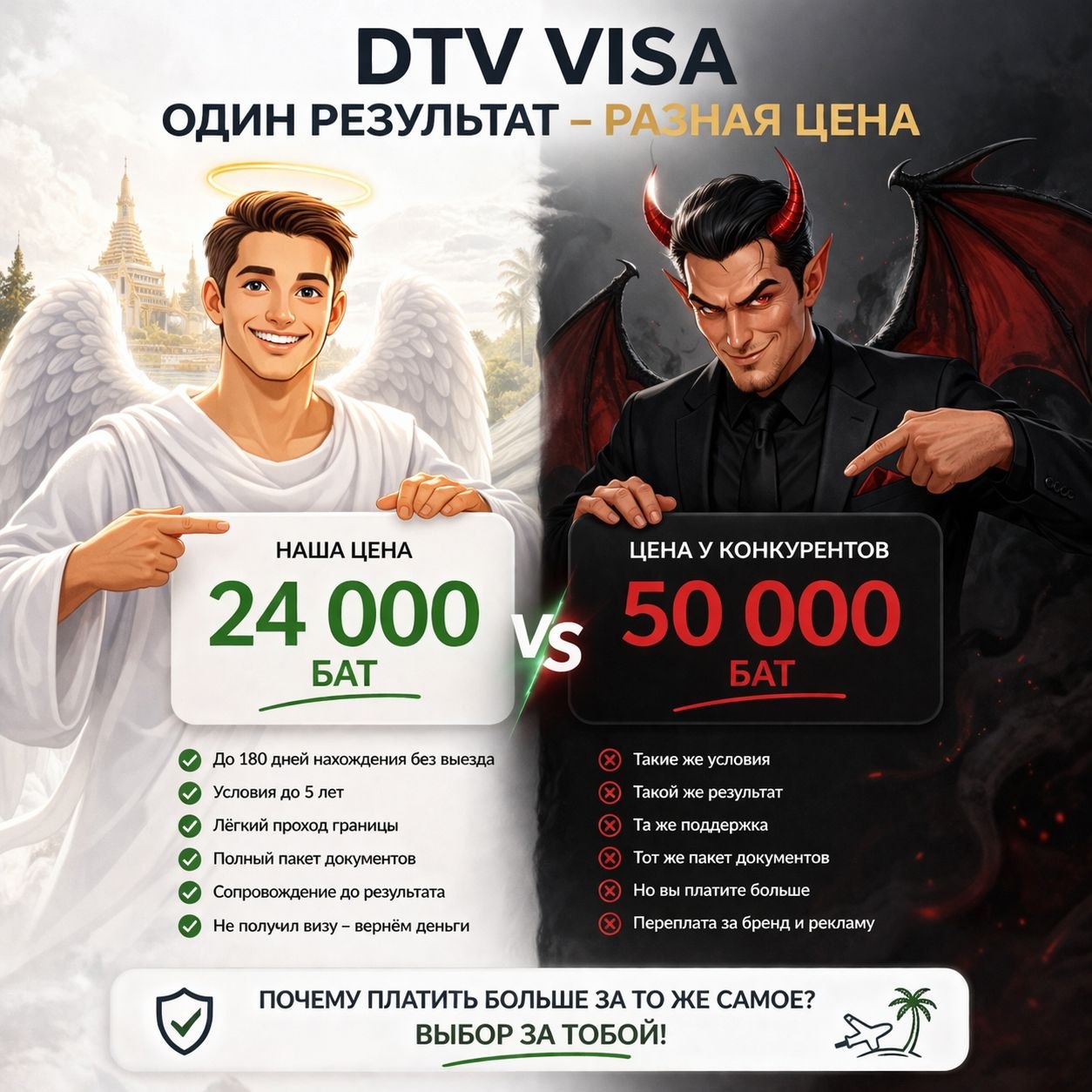 Продажа — Visa  DTV VISA — 24 000 бат