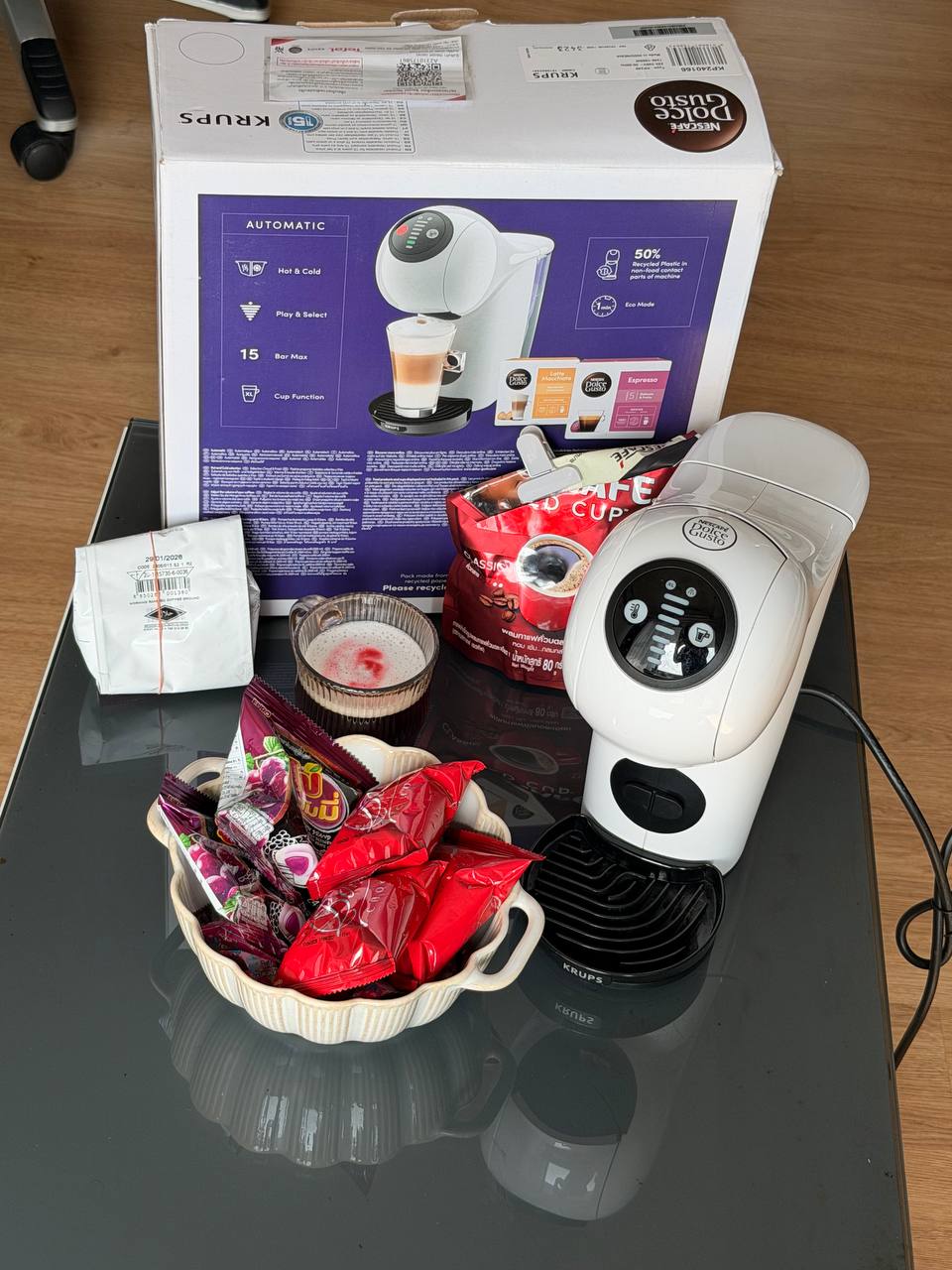 Nescafé Dolce Gusto Genio S капсульная кофемашина, идеальное состояние, 2500 батт (6500 руб / 80 USD)
