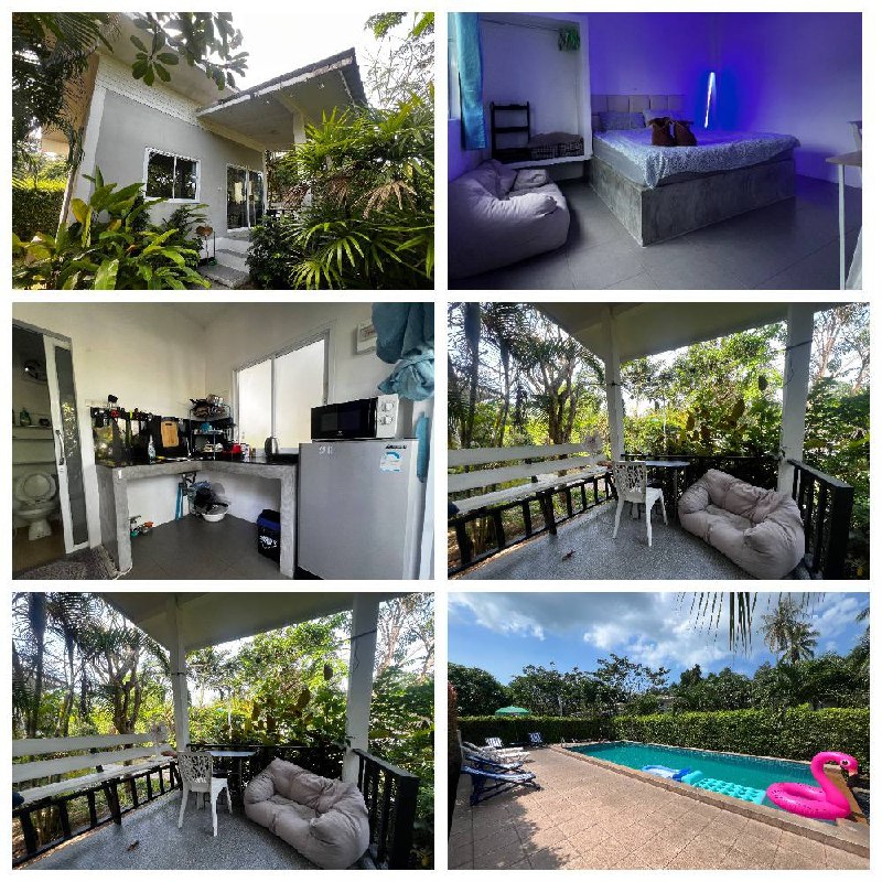 House rental on Koh Phangan with pool, near Thong Sala Pier, monthly or nightly rates available