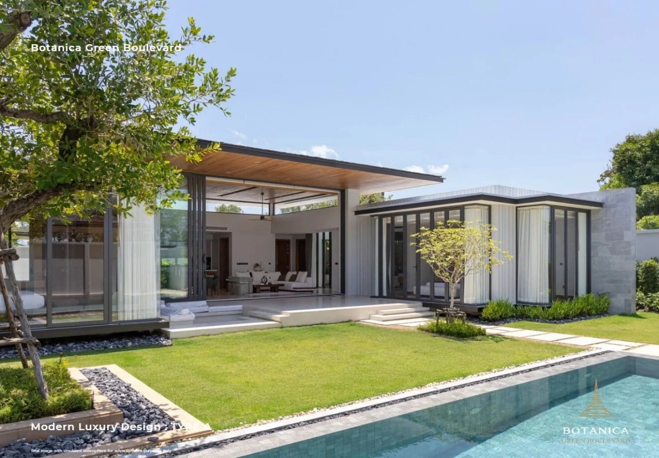 Продажа — Недвижимость Botanica Green Boulevard Phase 1, Bang Tao: современные виллы с бассейном