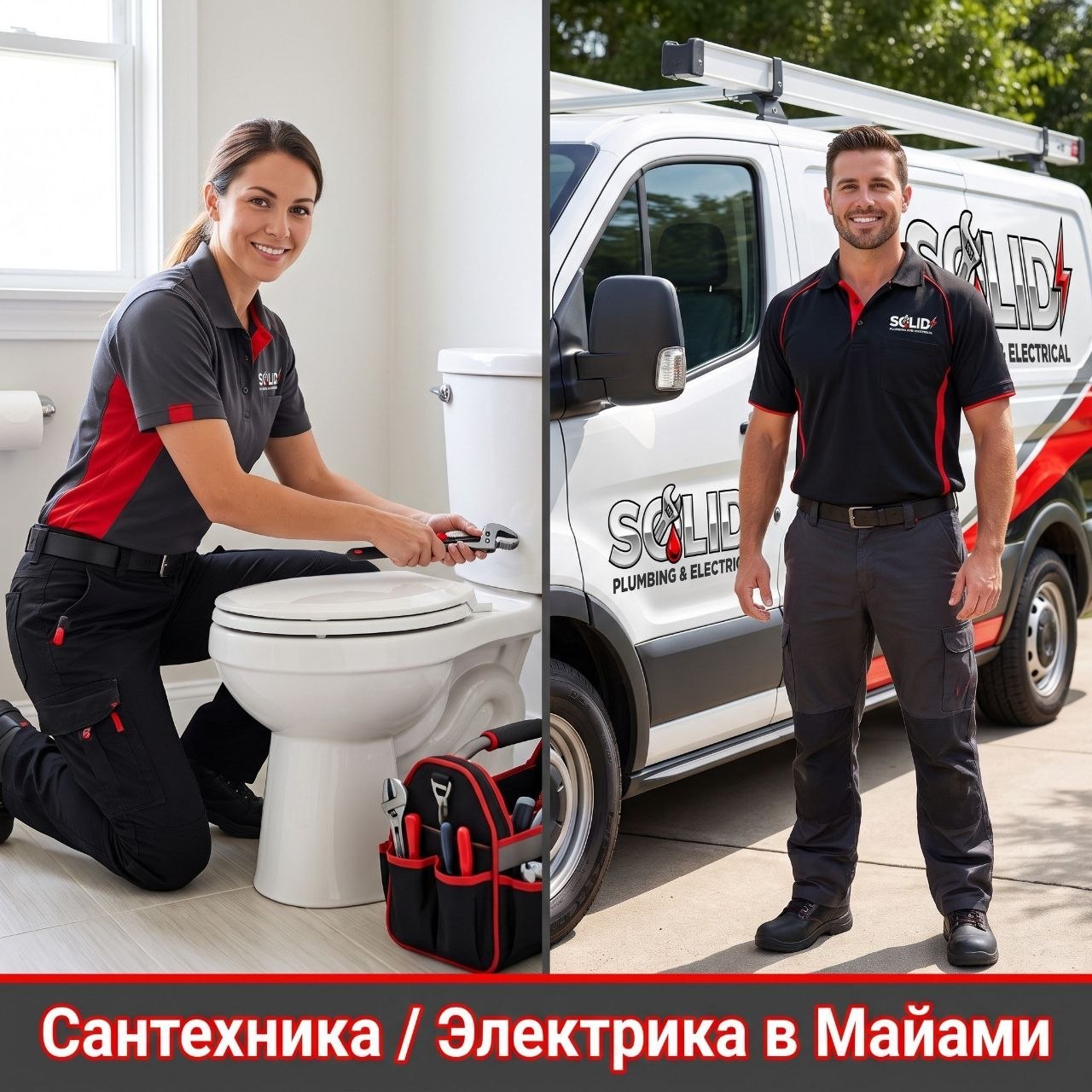 Услуги сантехника и электрика: ремонт труб, протечки, установка розеток и Tesla-зарядок