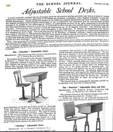 Продажа — Антикварная школьная парта 1898 года со стулом