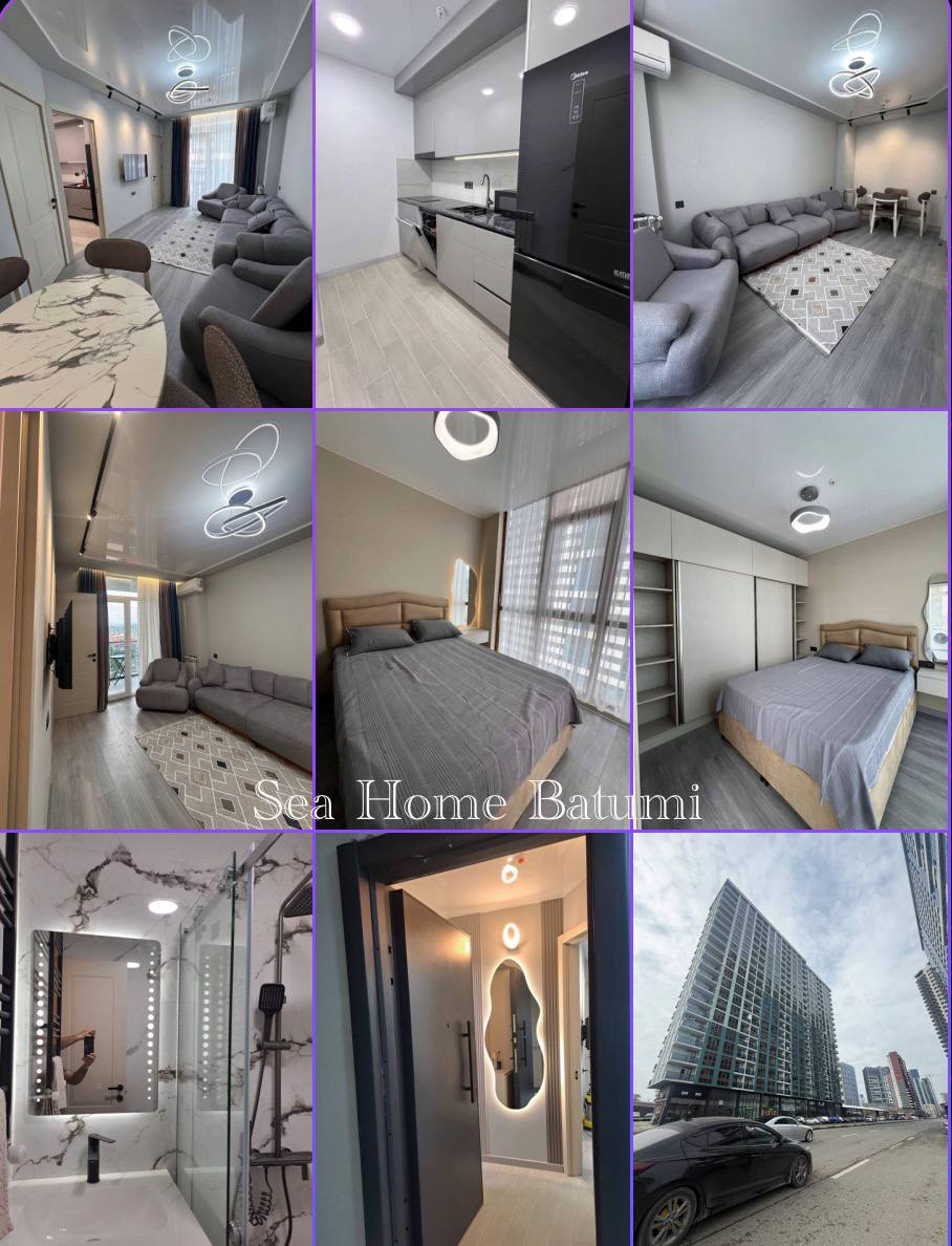 2-room apartment in Batumi near Heroes Alley, 45m², new renovation