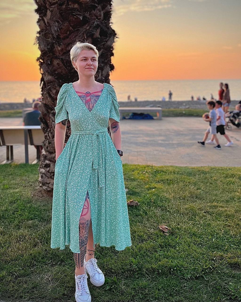 Sale — Georgian designer Shavdia dress, size S