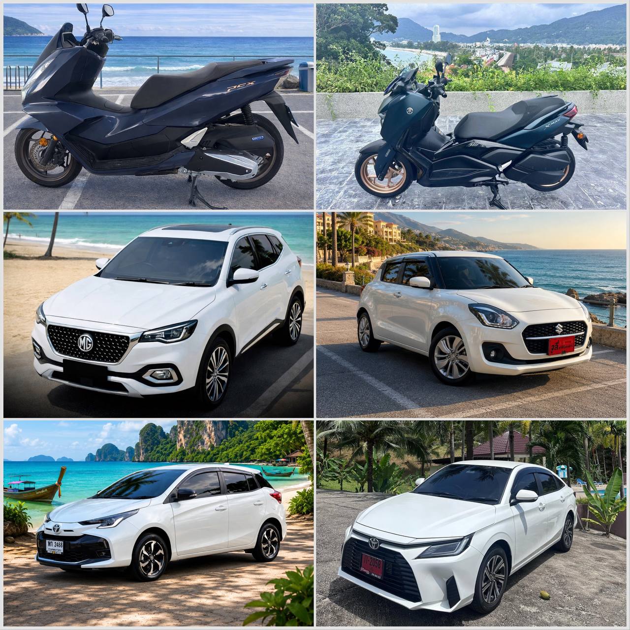 Аренда автомобилей и скутеров: Toyota Yaris, Suzuki Swift, Honda PCX, Xmax и другие модели 2024-2026 года. Посуточно и длительный срок.