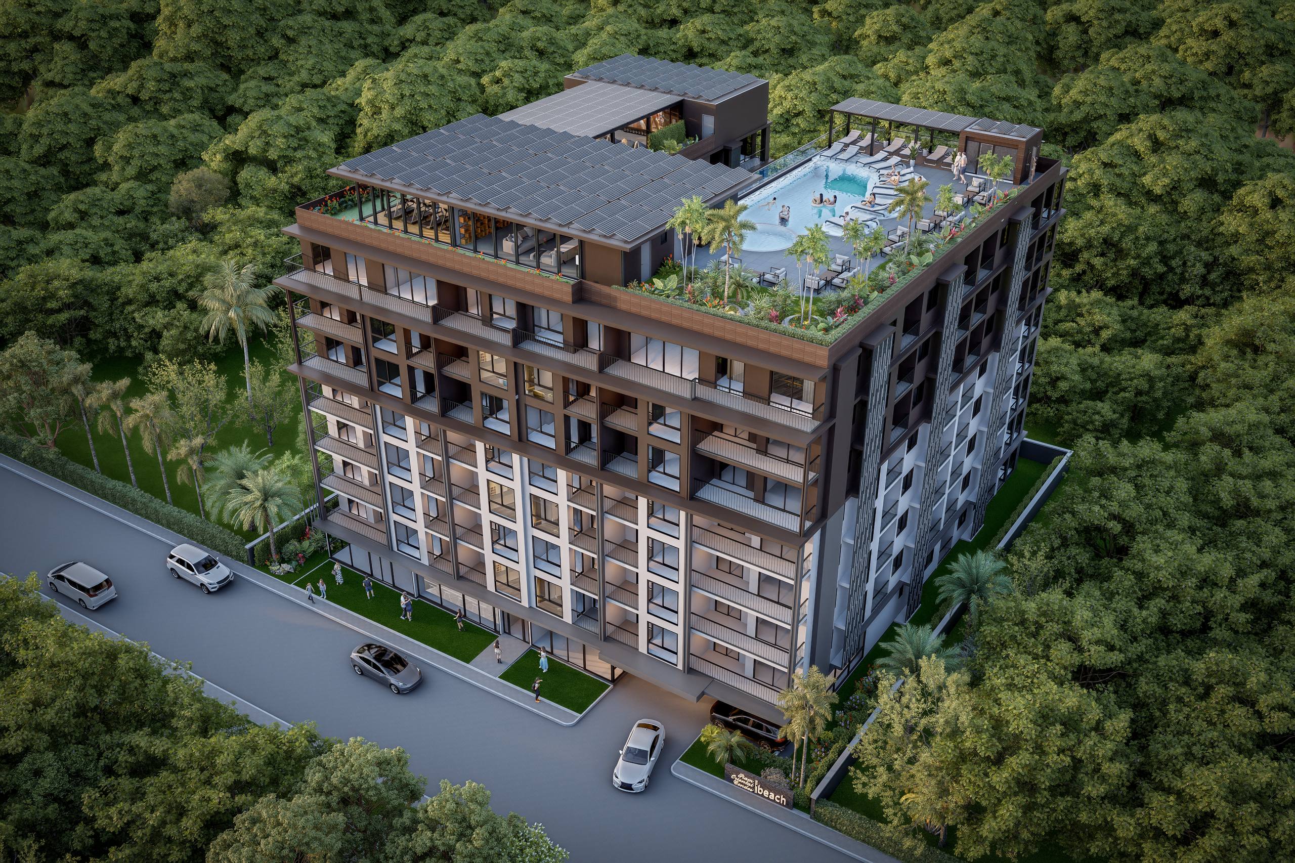 1-комнатные квартиры Siam Oriental Beach - кондо с видом на море и инфраструктурой на крыше