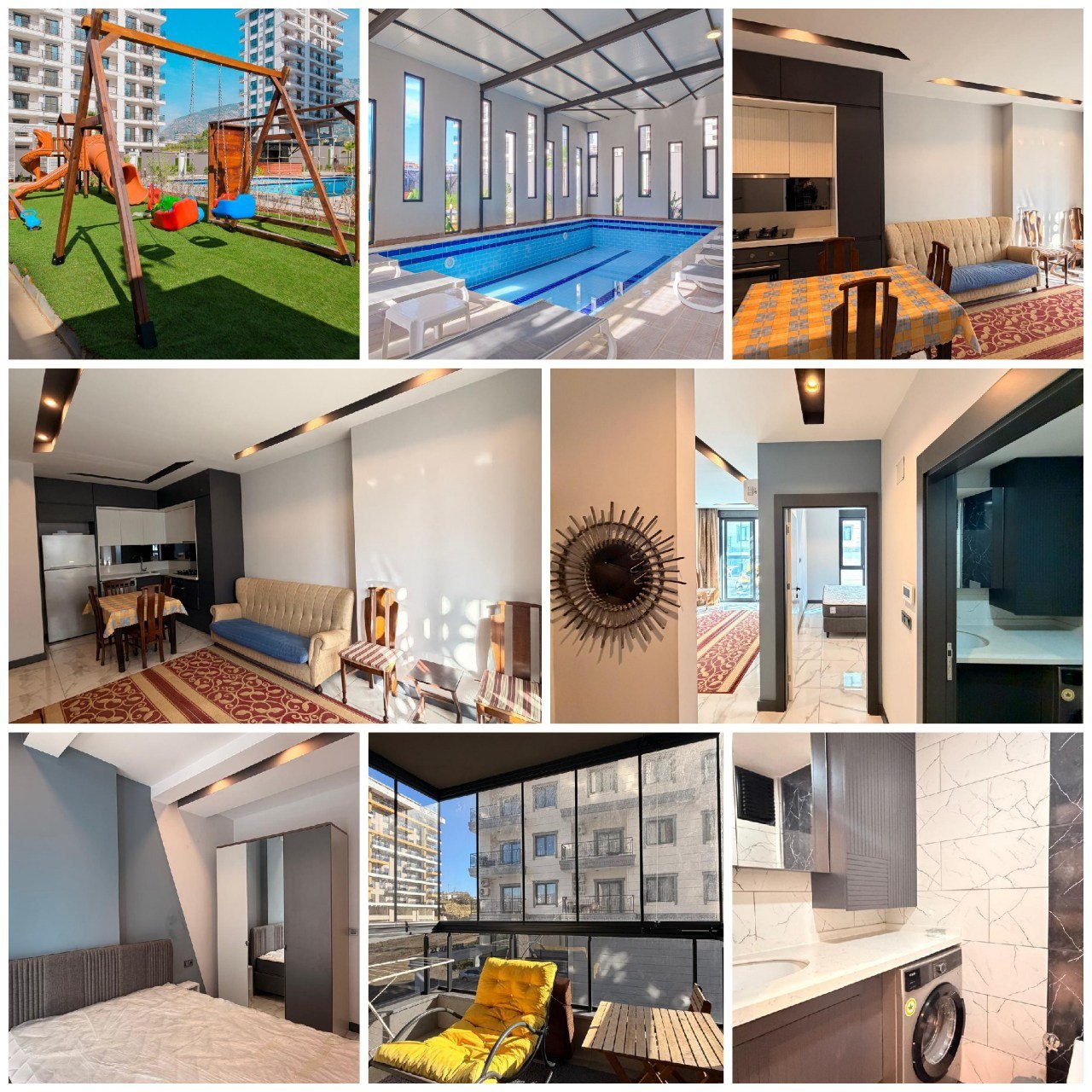 Продажа квартиры 1+1 в Güzel 2000 Residence, Махмутлар, Алания; 50 м², 1 этаж