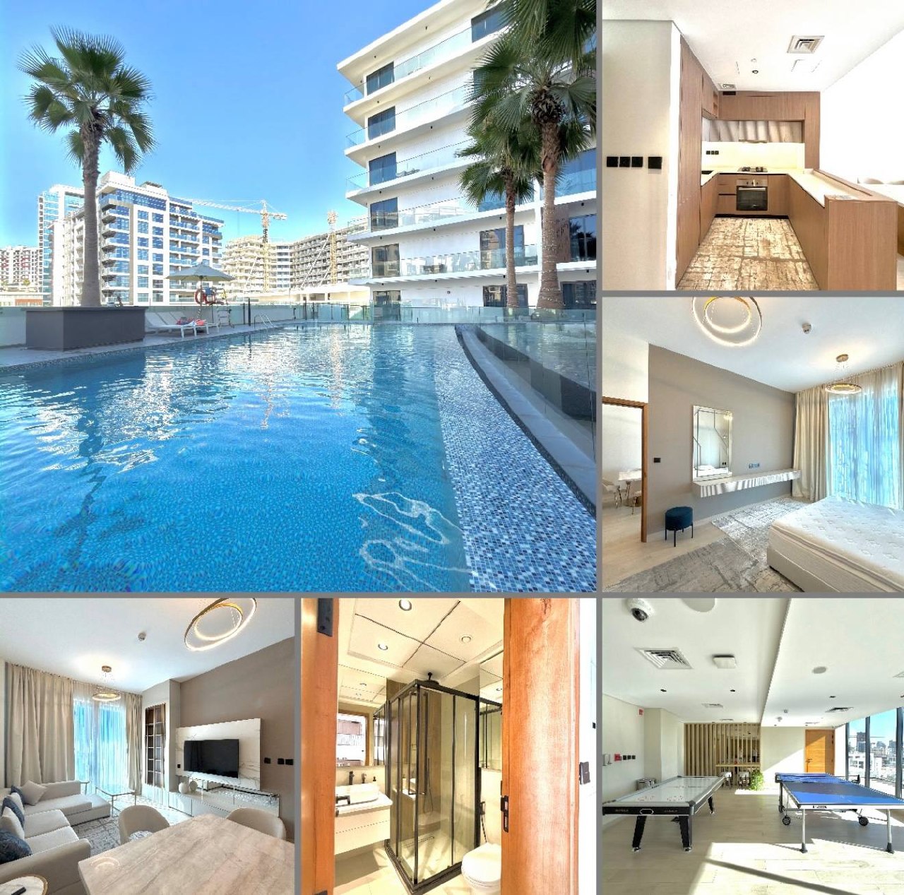 Сдается 1-комнатная квартира в Prime Gardens, Arjan, полностью меблированная, 68000 AED/год