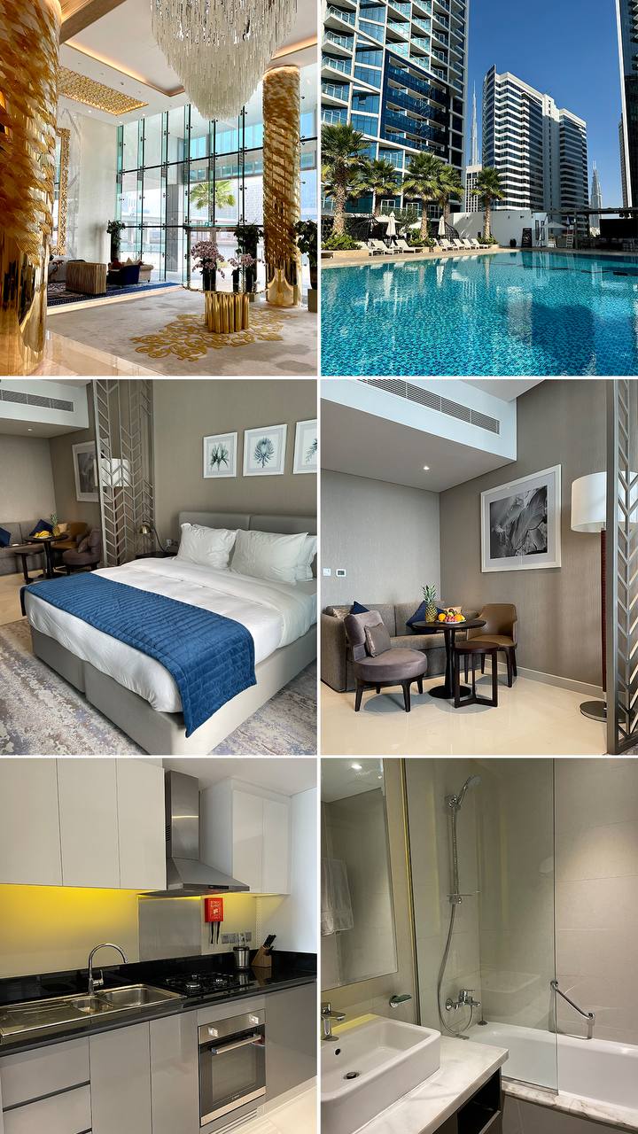 Студия Damac Privé Business Bay, меблирована, высокий этаж, вид на канал, счета включены, до ноября