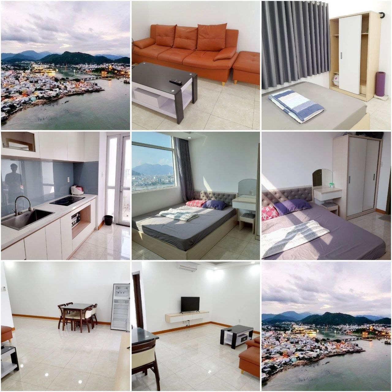 2-bedroom apartment in Muong Thanh complex, furnished, AC, internet, 1+ months